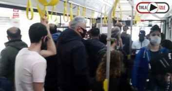  İETT Otobüsünden Gelen Görüntüler Pes Dedirtti! Sosyal Mesafe Hiçe Sayıldı