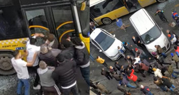 İETT Şoförünü Bir Grup Saldırgan Dövdü