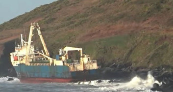 Hayalet Gemi İrlanda'da Karaya Oturdu