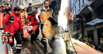 İstanbul Beyoğlu'nda Korkutan Yangın! Dumandan Etkilenen 9 Vatandaş Hastaneye Kaldırıldı