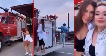 İzmir'de İtfaiye Aracı Kullanan 3 Kadın Sosyal Medya Gündemine Oturdu