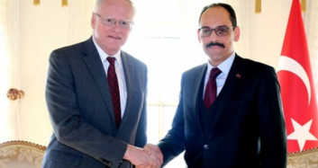 Cumhurbaşkanlığı Sözcüsü Kalın ABD'nin Suriye Özel Temsilcisi Jeffrey'i Kabul Etti