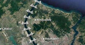 Kanal İstanbul Güzergahı Havadan Görüntülendi