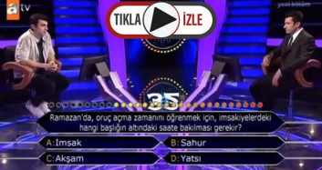 Kim Milyoner Olmak İster'de İftarın Akşam Ezanında Yapıldığını Bilmeyen Yarışmacı Tepki Çekti