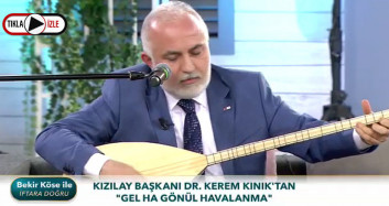Kızılay Başkanı Dr. Kerem Kınık'tan Gel Ha Gönül Havalanma