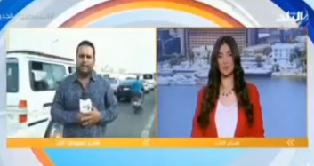 Mısır'da Muhabire Canlı Yayında Motosiklet Çarptı