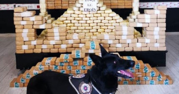 Narkotik Köpeği Sayesinde 204 Kilo Eroin Ele Geçirildi