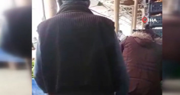 Pazarda Taciz Anları Kameralarda!