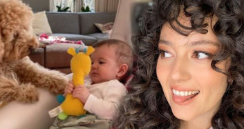 Pelin Akil’in Bebeği Lina ile Köpeği Herkül'ün Oyuncak Savaşı Güldürdü