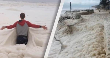 Avustralya'da Sahiller Beyaza Büründü!