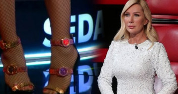 Seda Sayan Saatli Ayakkabısıyla Yarışmaya Damga Vurdu