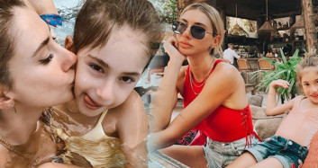 Şeyma Subaşı, Melisa'nın Havuzda Oynadığı Anları Paylaştı