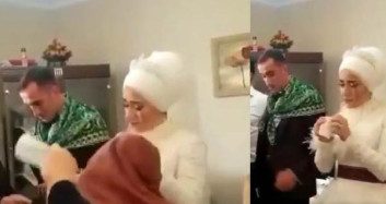 Gelinin Gözyaşını Sileyim Diyen Kadın Komik Anlar Yaşattı
