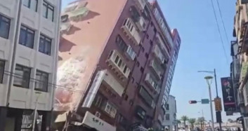 Son 25 yılda Tayvan’ı vuran en büyük depremin görüntüleri ortaya çıktı!