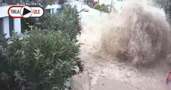 Bodrum'da Araçlar Su Altında Kalmaktan Son Anda Kurtuldu
