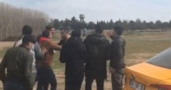 Edirne'ye Giden Göçmenler ile Taksiciler Arasında Kavga