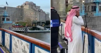 Tarihi Tower Bridge Köprüsünden Ezan Sesi Yükseldi
