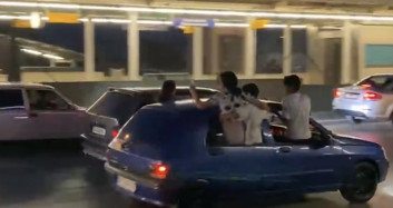 Bursa’da Asker Uğurlama Konvoyunda Trafiği Tehlikeye Atarak Paniğe Neden Oldular