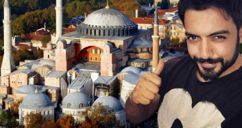 Yusuf Güney Ayasofya Camii Açılışında