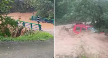 AKOM uyarı vermişti: Rize ve Artvin’de sel meydana geldi