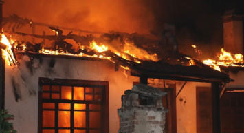 Amasya'da Tarihi Konak'ta Yangın Meydana Geldi