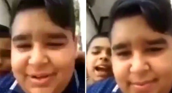 'Andımızı Okur musun?' Sorusuna 'Şey mi Dostum?' Diyerek Şarkı Söylemeye Başlayan Çocuk