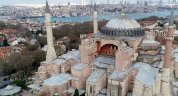 Ayasofya Camii'nde Restorasyon Çalışmaları