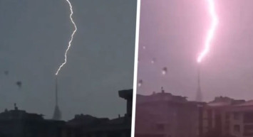 Çamlıca Kulesi’ne yıldırım düştü: O anlar kameralara yansıdı