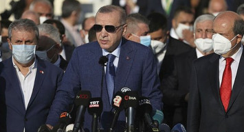 Cumhurbaşkanı Erdoğan'dan Kıbrıs'ta Önemli Açıklamalarda Bulundu: Afganistan Konusunda Kırmızı Çizgisini Çekti!