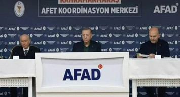 Cumhurbaşkanı Recep Tayyip Erdoğan, depreme AFET koordinasyon merkezinde yakalandı