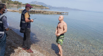 Datça’da Denize Giren Vatandaşa Para Cezası Uygulandı