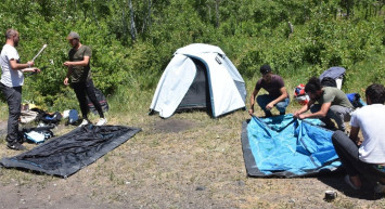 Doğasıyla Görenleri Büyüledi! Nemrut Krater Gölü Kampçıların Uğrak Noktası Oldu