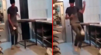 Fırın Çalışanı Ekmek Hamuruyla Dalga Geçti... Nimete Bu Yapılır mı!