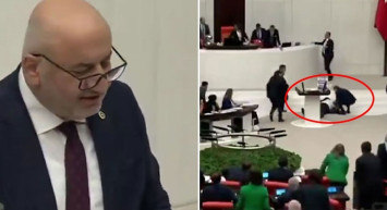 Hasan Bitmez kalp krizi geçirip Meclis kürsüsünde yere yığıldı: O anlar kameralara yansıdı