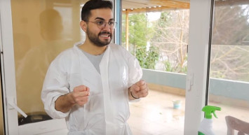 Kadir Ezildi Cam Silerken Aşağı Düştü!