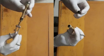 Lazer dedi suikast silahı çıktı!  Görevlileri kandıramadı