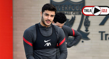 Liverpool Antrenmanında Ozan Kabak Mane'ye Çalımı