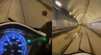 Maltepe'deki motokurye metro istasyonuna sipariş getirdi: O anları herkesi şaşkınlıkla karşıladı