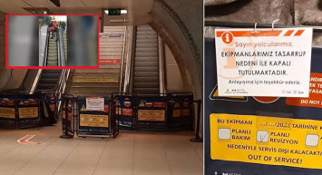 Metro İstasyonunda Çalışmayan Yürüyen Merdiven Vatandaşlara Zor Anlar Yaşattı