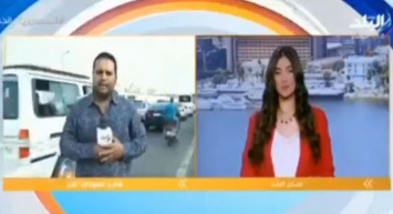 Mısır'da Muhabire Canlı Yayında Motosiklet Çarptı