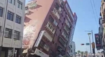 Son 25 yılda Tayvan’ı vuran en büyük depremin görüntüleri ortaya çıktı!