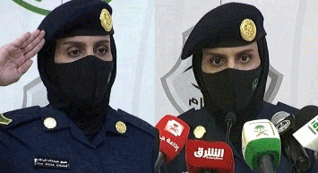Suudi Arabistan Tarihinde Bir İlk! Kadın Askerden Basın Açıklaması
