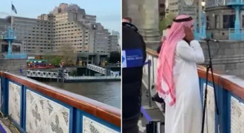 Tarihi Tower Bridge Köprüsünden Ezan Sesi Yükseldi