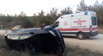 Tekirdağ’da Araç Şarampole Yuvarlandı: 2 Yaralı