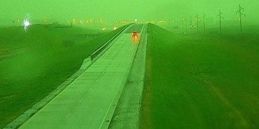 ABD’den korkutan görüntü! Gökyüzü yeşile büründü