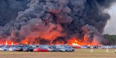 ABD’de Yangında 3 Bin 500'den Fazla Araç Kül Oldu