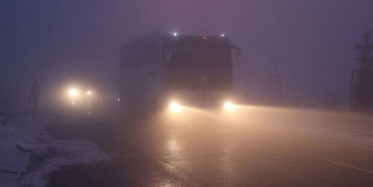Ağrı-İran ve Ağrı-Erzurum Kara Yollarında Yoğun Sis!
