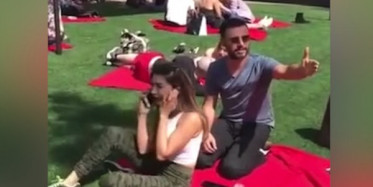 Alişan'ın Amerika'da Şirinlik Yaptığı Kız Korkup Kaçtı