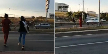 Arkadaşının 'Üst Geçidi Kullan' Uyarısını Dinlemeyen Hemşireye Araba Çarptı