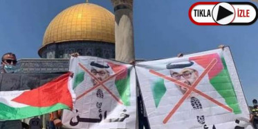 Filistinliler,BAE Heyetini Mescid-i Aksa'dan Çıkardı